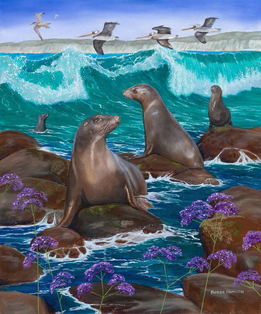 Where Life Gathers – Coastal Wildlife Fine Art Giclée by Patrick Hamilton