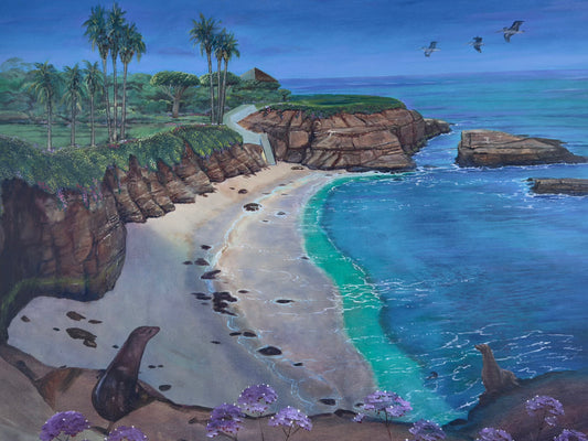 La Jolla Cove Giclée – Coastal Wall Art, Ocean Landscape Decor